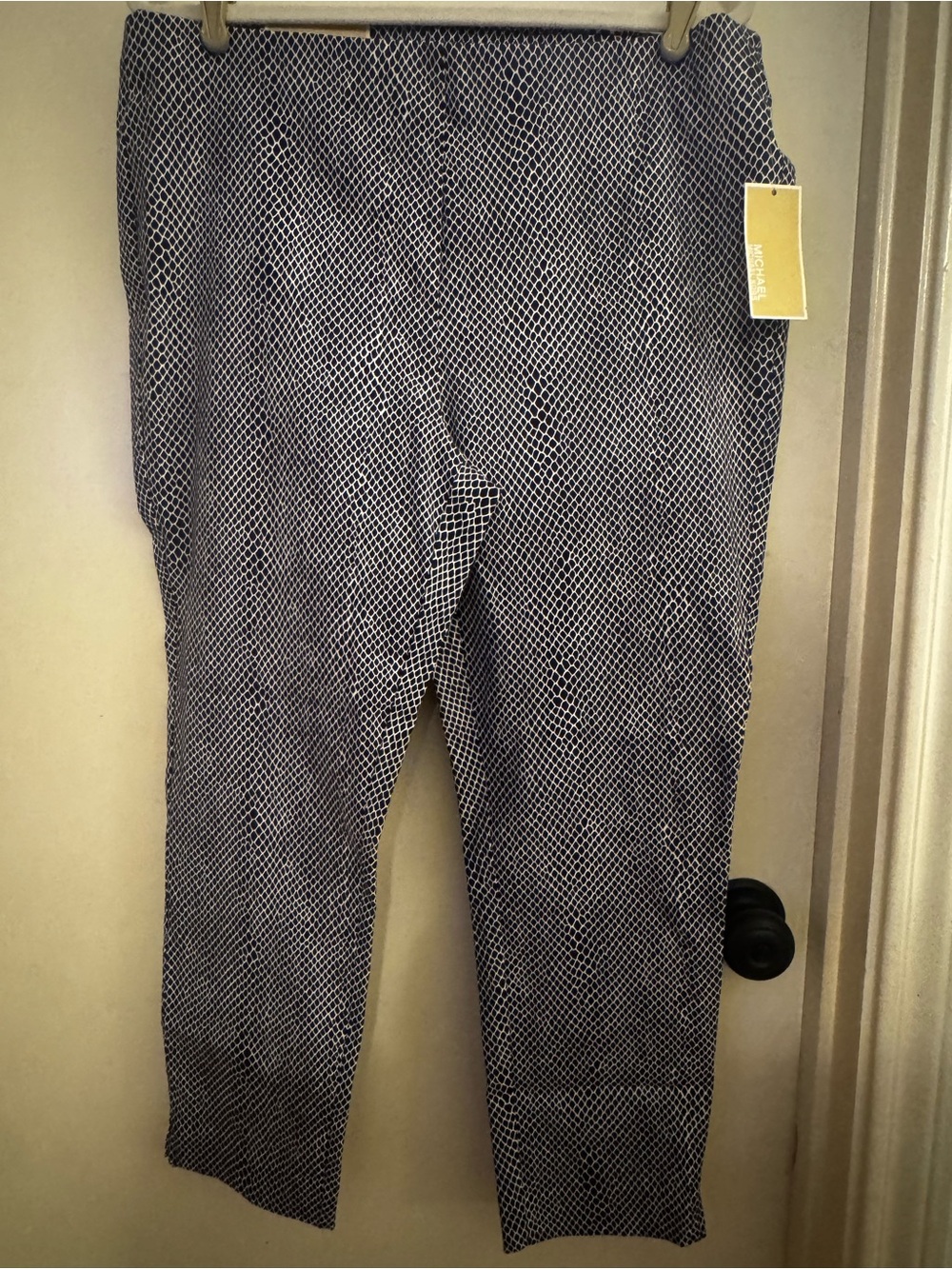 Michael Kors Men's Geometric Knit Chinos - Black & White